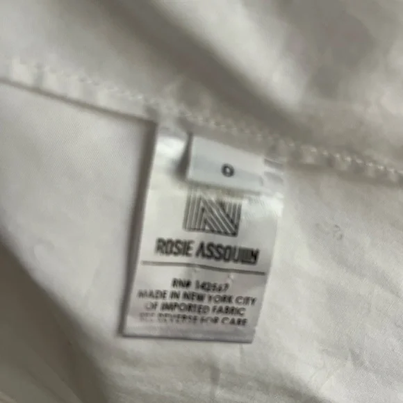 NWOT Rosie Assoulin Balloon Lantern Sleeve Blouse 0 - Picture 5 of 6